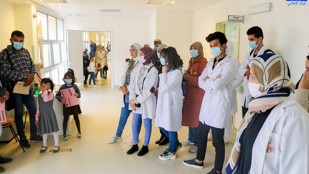 Fourth Year Students at the Faculty of Medicine and Clinical Training at Al-Keesh Hospital