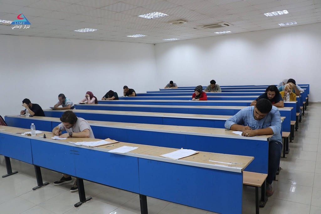 Dentistry faculty students conduct their resit exams