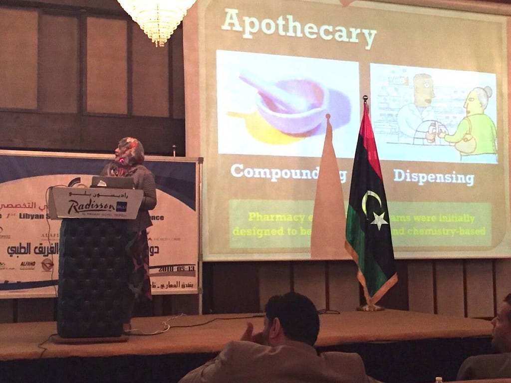 Faculty of Pharmacy participates in the First Scientific Conference of the Specialized Libyan Pharmacist