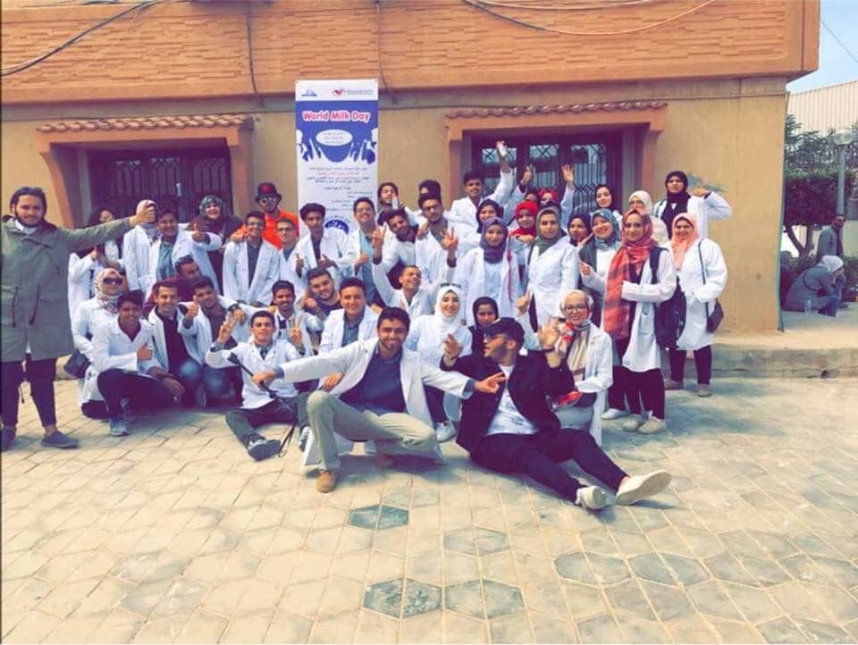 Pharmacy Students Celebrating Milk Day 2018